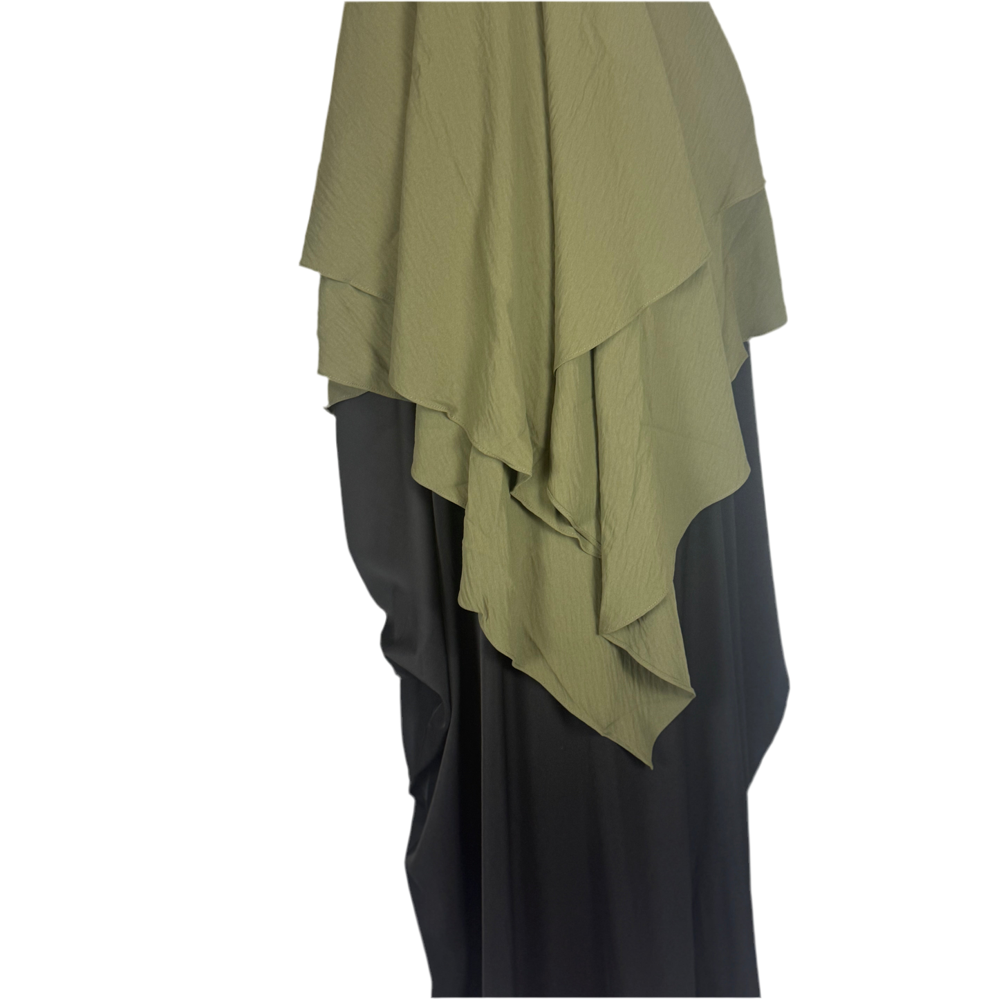 TWO LAYER KHIMAR- ARMY GREEN
