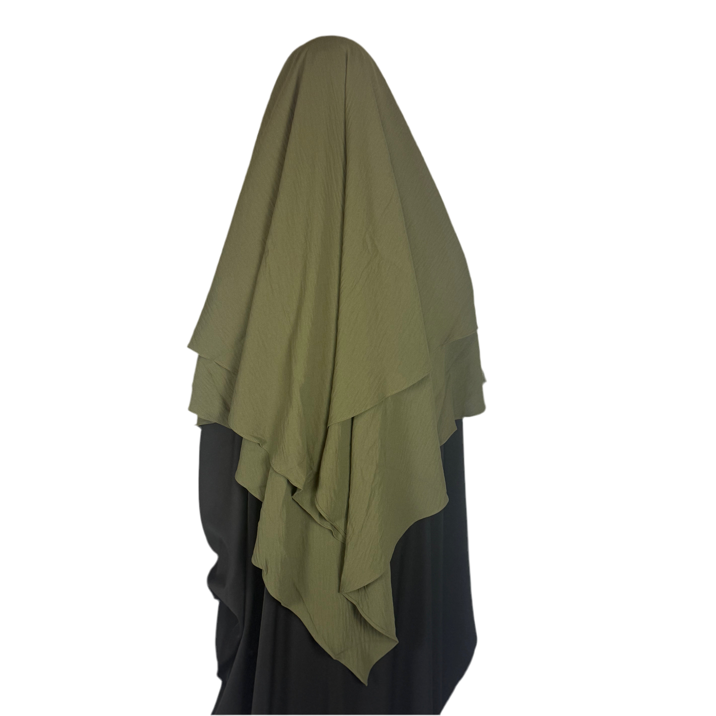 TWO LAYER KHIMAR- ARMY GREEN