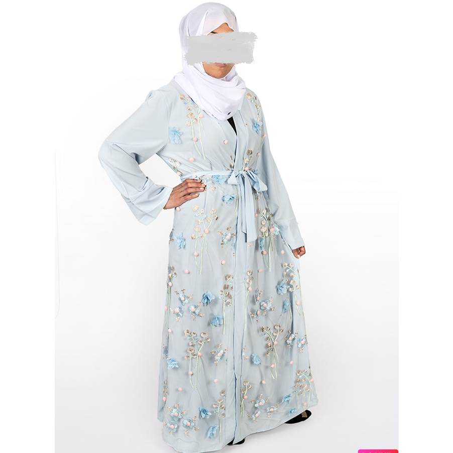 Floral abaya clearance dress