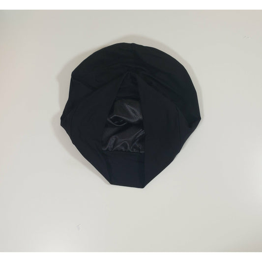 BLACK- SATIN UNDERCAP