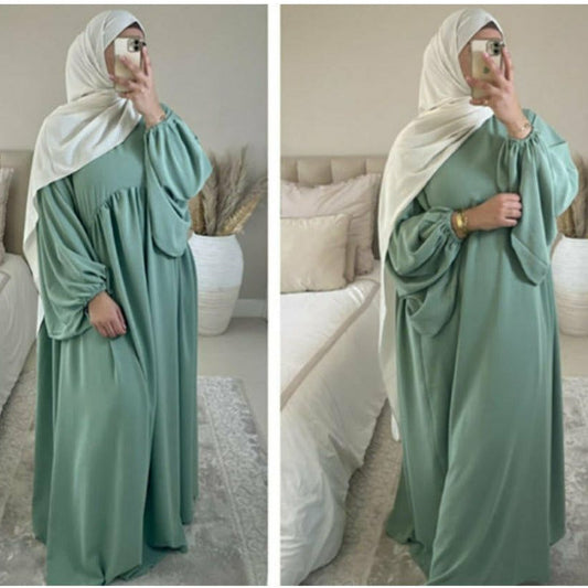 BASIC CRINKE ABAYA