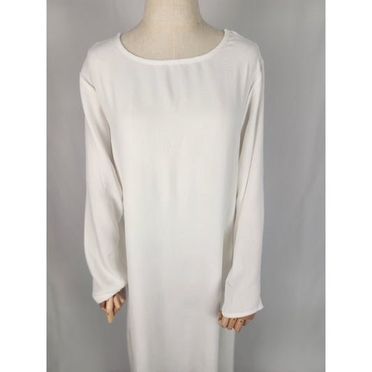 WHITE- LONG INNER DRESS
