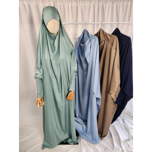 One Piece Jilbab (Crinkle Sleeve)