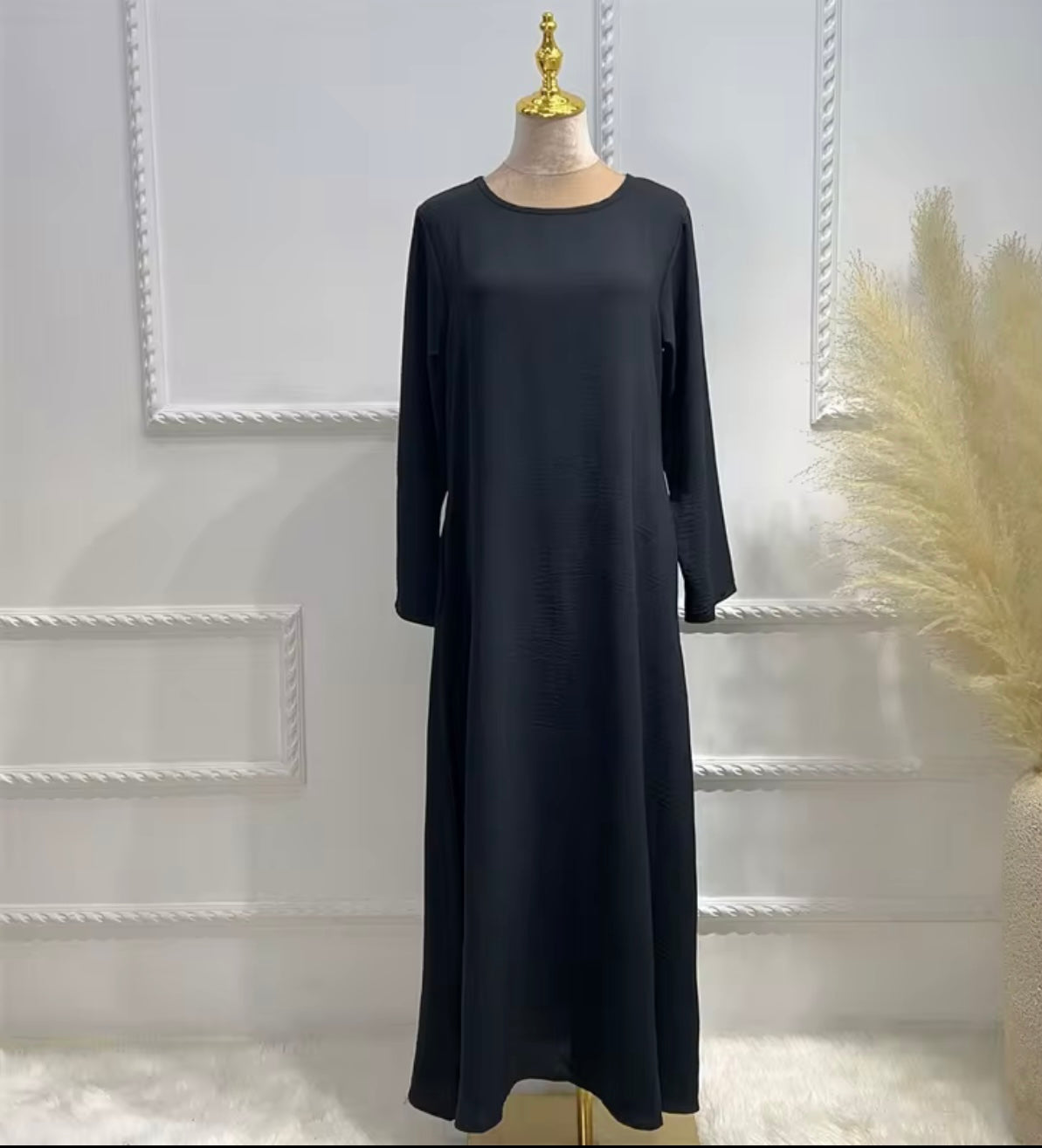 BLACK- LONG INNER DRESS