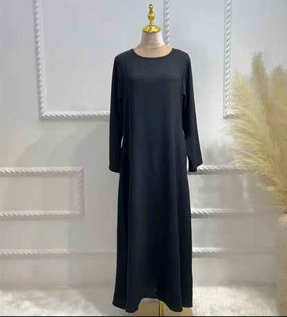 BLACK- LONG INNER DRESS