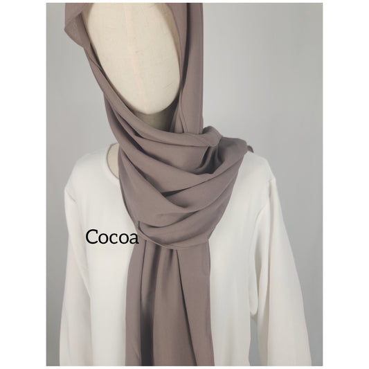 Cocoa- Chiffon Hijab