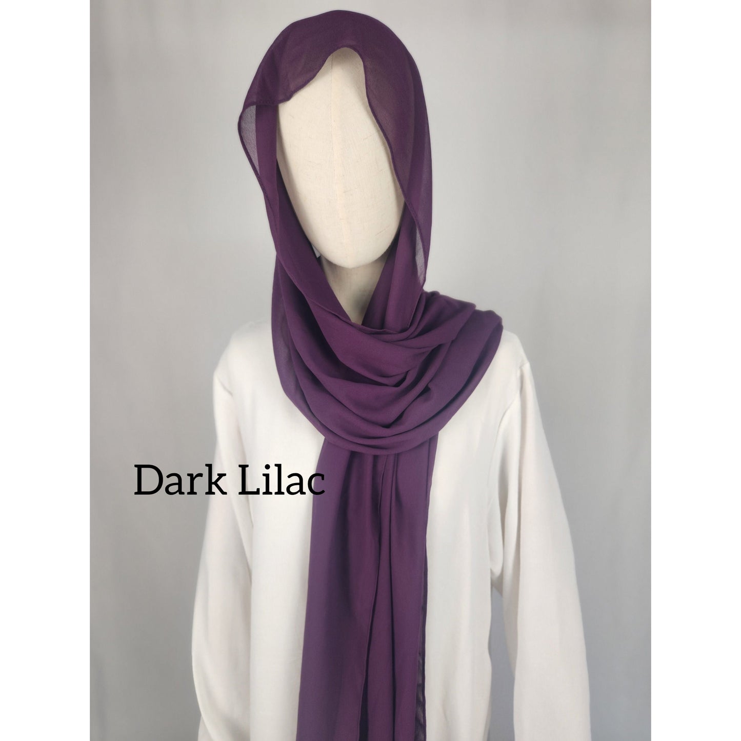 Dark Lilac- Chiffon Hijab