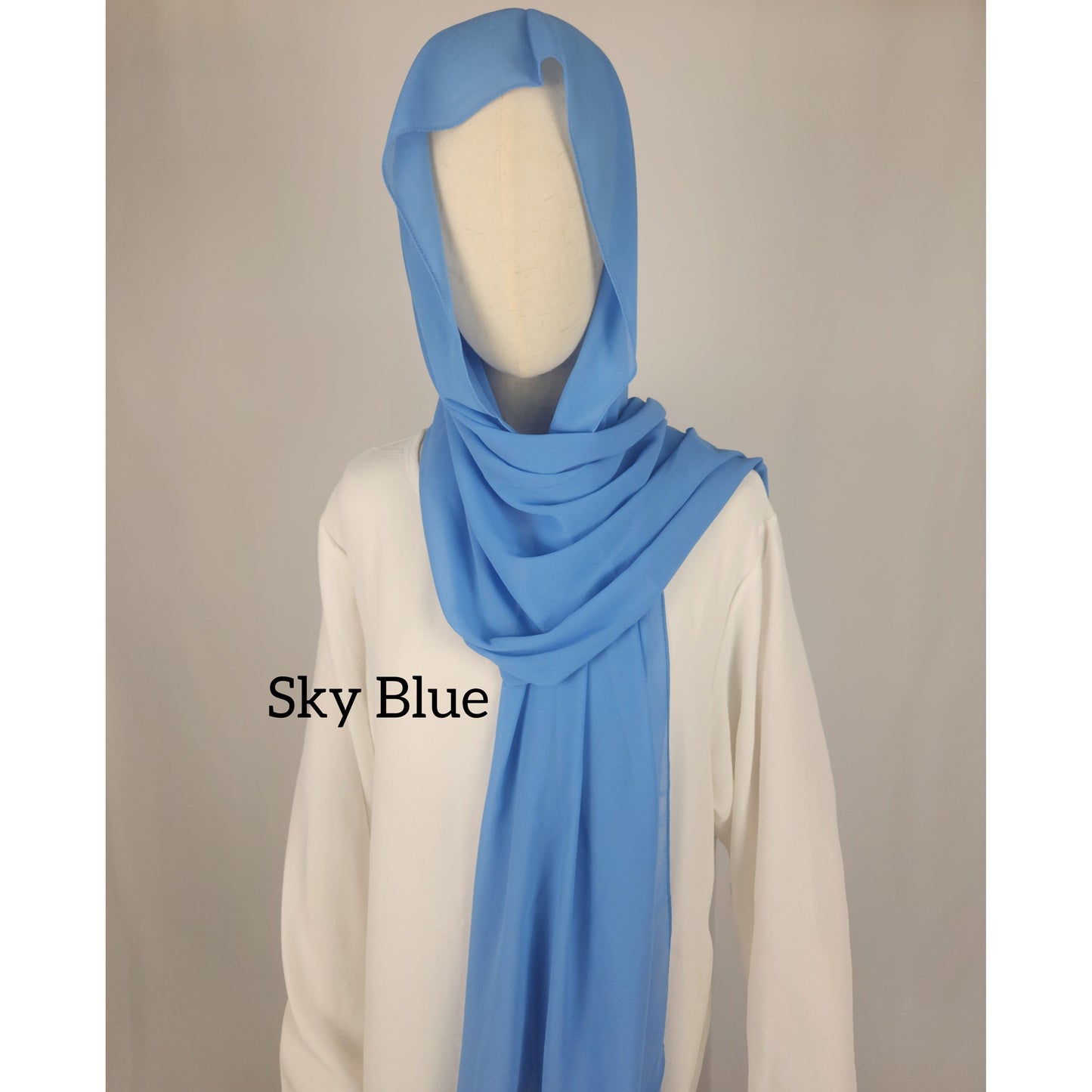 Sky Blue- Chiffon Hijab