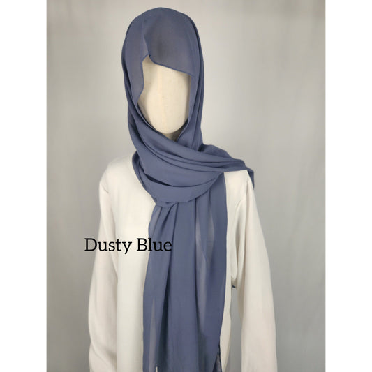 Dusty Blue - Chiffon Hijab