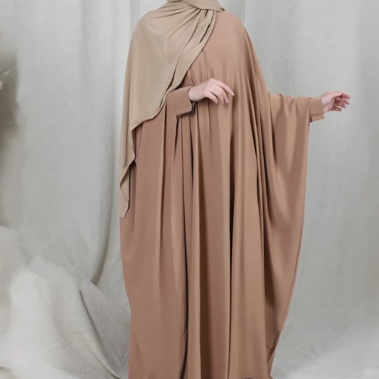 BEIGE- BUTTERFLY ABAYA